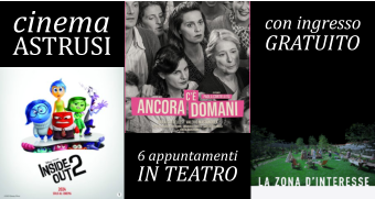 cinema ASTRUSI 6 appuntamenti IN TEATRO con ingresso GRATUITO